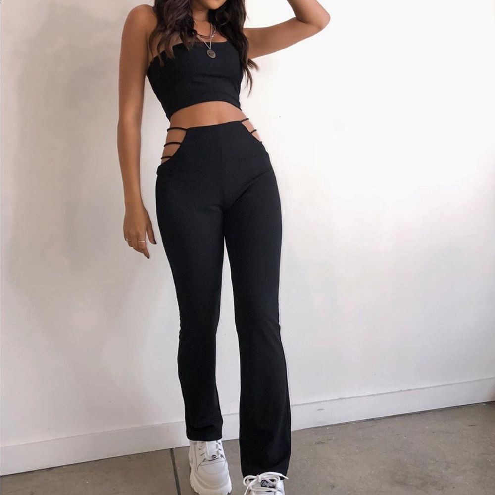 The Kript “Stassi Pant Set - Black”